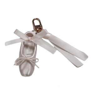 Dance Shoe Ribbon Keychain Ballet Shoe Bag Charm Ballet Shoe Key for Professional Dancers and Dance Instructors