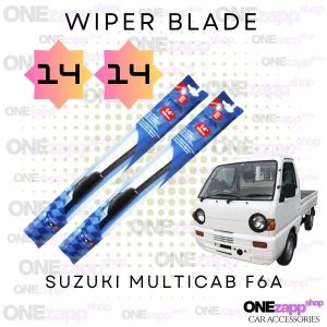 WIPER BLADE SUZUKI MULTICAB F6A BANANA TYPE RUBBER MATERIAL 14 14