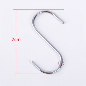 20Pcs Stainless Steel S-shaped Hooks Multipurpose Metal Clothes Hanger Hooks Heavy Duty Metal S-hooks for Hanging Clothes/Kitchen Baking Tools/office Goods