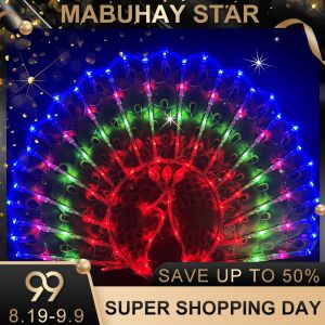 MABUHAY STAR 100L LED Peacock Christmas Lantern Bracket Decoration Light Christmas Light 76400