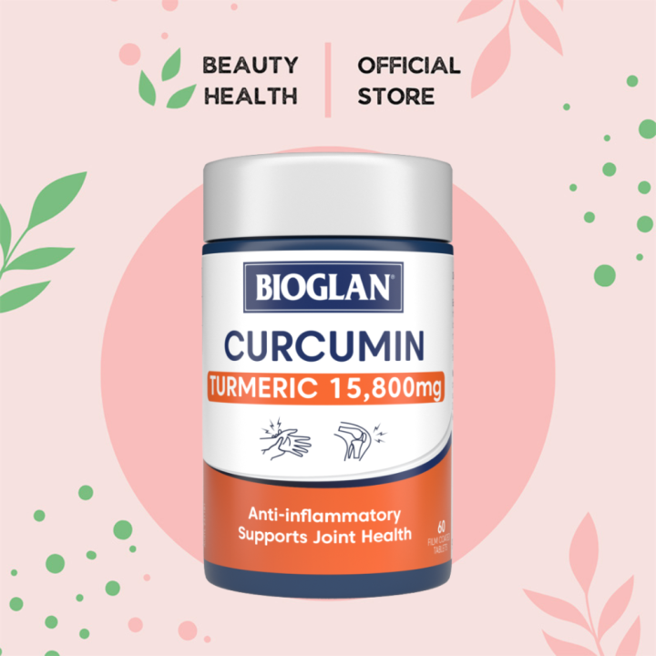 BIOGLAN Curcumin Turmeric 15,800mg l 60 Tablets l Antiinflammatory
