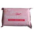 HONEST GLOW PINK SOAP 100g Face and Body Soap for Moisturizing, Whitening, and Younger-Looking Skin. 