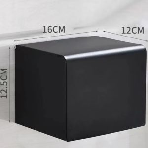Sacesr Stainless Tissue Boxes Roll Tissue Case Rectangular Paper Roll Case Toilet Paper Holder Pull-out Tissue Container Bathroom P7Q2M