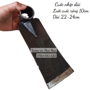 Cuốc xẻng đào đất - cào đá - cào bê tông thép nhíp xe chắc khoẻ