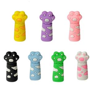 7 Pcs Silicone Pencil Tip Protective Cover Cats Claw Pencil Caps Pencil Extender Holder For Artists Students