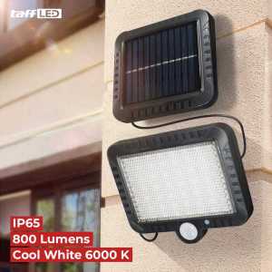 Lampu Dinding Solar Outdoor Sensor PIR Waterproof Cool White - DPT18 TaffLED