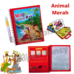 Buku mewarnai ajaib magic coloring book water bst19-2 Buku mewarnai anak paud Coloring magic waterbook BH-01-10