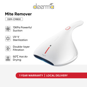 [Official Store] Deerma CM800 Dust Mites Vacuum Cleaner Bed Vacuum Dust Mite Remover Handheld HEPA UV Light Mites Kill Controller 1 Year Warranty