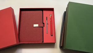 [Premium] Business Notebook Set with Ballpoint Pen & Refills  Corporate Gift Box/Writing Set/Set Hadiah/Stationery Set