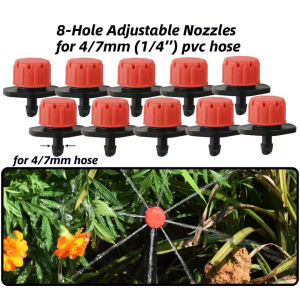 Watering Sprinkler Adjustable Flow Head Drippers Water Saving Anti-clogging Practical Garden Tools Garden Irrigation Nozzle Adjustable Dripper Sprinkler Micro Drip Balcony Yard Watering Spray