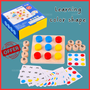 KNB Learning color shape mencocokan warna bentuk / Wooden Screw Pairing Game color number / Mainan Montessori sekrup / puzzle board game / mainan edukasi anak / matching games