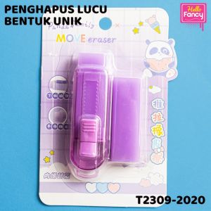 Penghapus Pensil MEKANIK SLIDE WARNA / Hapusan Warna Lucu MQ-6900