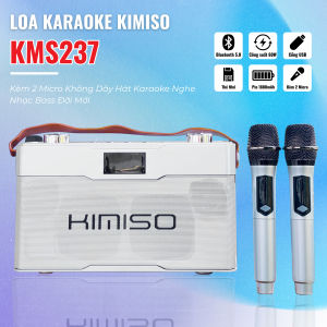 [ Tặng Kèm 2 Micro ] Loa Xách Tay KIMISO KMS237 - Thiết Kế Nhỏ Gọn Công Suất Mạnh Mẽ Âm Thanh Trầm Ấm Dễ Dàng Sử Dụng Bảo Hành 12 Tháng