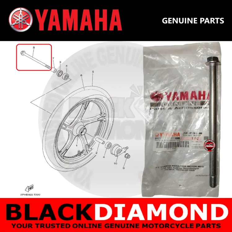JOEY - ORIGINAL YAMAHA MIO SOUL i 125 | MIO GEAR 125 | FRONT AXLE