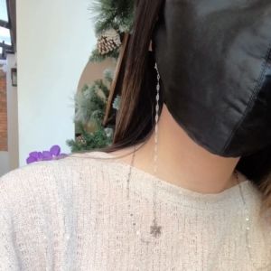 Fyne Fories Winter Sonata Mask Chain ♡ สายห้อยมาส์ก snowflake ♡ fynefories สายคล้องแมส