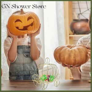 [GN Store] Creative Pumpkin Carriage Decor Golden Candy Box Pumpkin Cart gift