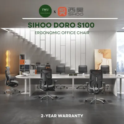 Sihoo Doro S100 Ergonomic Executive Office Chair & Gaming Chair with Built-in Footrest | 2-Year Warranty