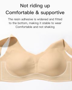 Boudoir nonmarking sports tank top latex underwear set for Plus size without steel ring