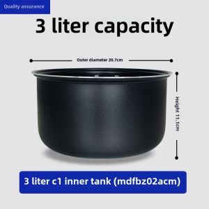Fit Xiao mi original rice cooker inner pot 3L4L suit for MDFBDO2ACM- 3ACM non-stick pan anti-rust