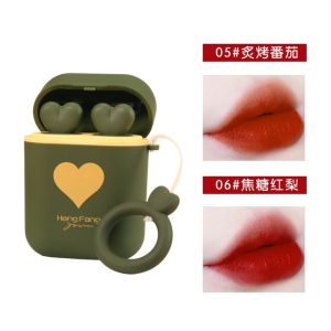 Lipstick Airpods HengFang Cute Girl / Lipstik Hengfang 2 IN 1 Anti Air dan Tahan Lama