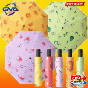 Payung lipat motif buah anti uv free sarung kecil bisa di bawa