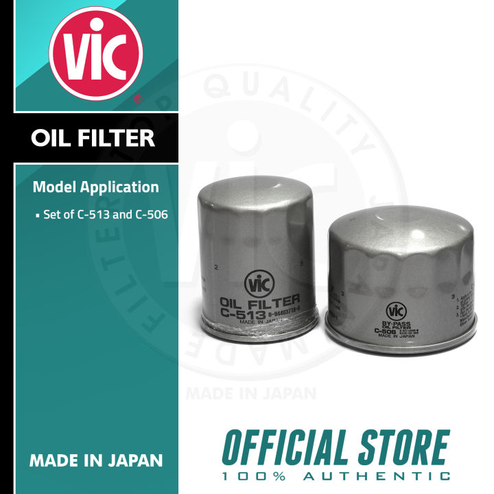 RoadFit VIC Oil Filter C508A Set of C513 and C506 Lazada PH