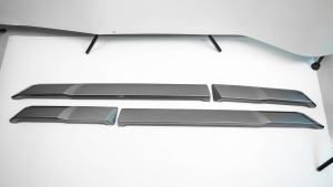 mv1 For Toyota Land Cruiser 250 Prado LC250 2024 2025 ABS Chrome Exterior Car Side Door Body Cover Trim Anti-Scratch Accessories 7P5B1