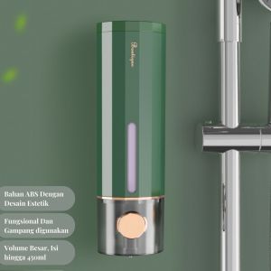 Dispenser Sabun Cair Dinding 450ML Manual Wall Mounted Bathroom Liquid Soap Dispenser Aksesor