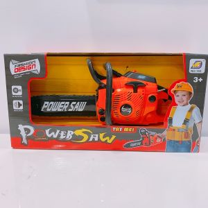 Kids Construction Power Chainsaw Boys Pretend Play Toy Outdoor Lawn Tools  with Realistic Sound