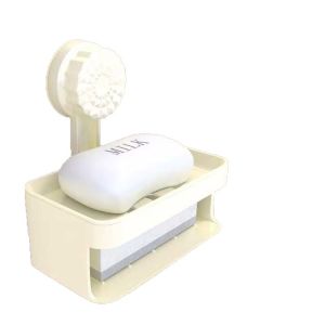 Khay đựng xà phòng Giá đựng xà phòng treo tường 2 tầng cho phòng tắm loại hút chân không chắc chắn