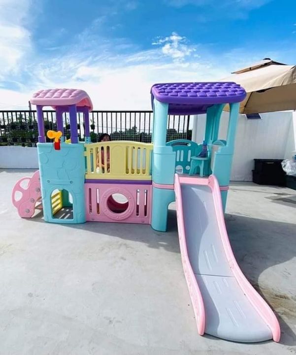 HIGH QUALITY BIG Kids Multi-functional Slide Indoor Outdoor Playtime Toy  Slide Playhouse Indoor Playhouses Lazada PH