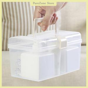 [PureZone] กล่องเก็บหน้ากากพร้อมหูหิ้วกล่องเก็บของที่เก็บของจิปาถะกันฝุ่นกันน้ำได้