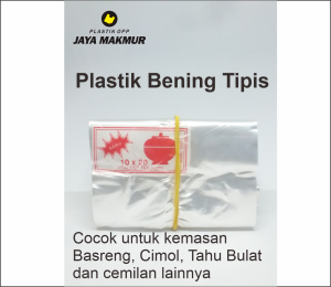 Plastik Bening Tipis 7 x 15 Cm 10 x 20 cm 12 x 25 cm 15 x 30 cm 20 x 35 cm Plasik Kemasan Basreng Tahu bulat Sambal Cimol