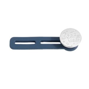 Kancing Celana Jeans Metalic Aksesoris Kancing Jeans Panjang Pembesar Double Extender Kancing Lubang 2 Adjustable Button
