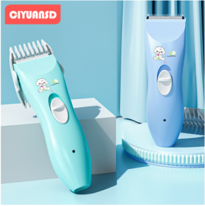 Baby Cartoon Razor Hair Clipper USB Rechargeable Lower Noise Hair Trimmers Sensory Sensitivity Mute Razor with Professional Baby Hair Care Tool aeshop