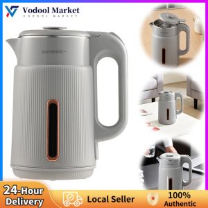 Smart Electric Kettle 1.8L with Rapid Boil Auto Shut-Off and LED Indicator Light in Modern Design