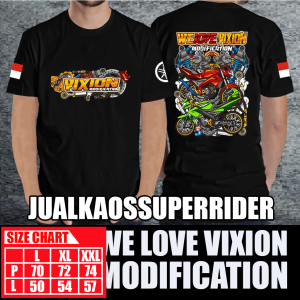 BAJU KAOS DISTRO WE LOVE VIXION MODIFICATION