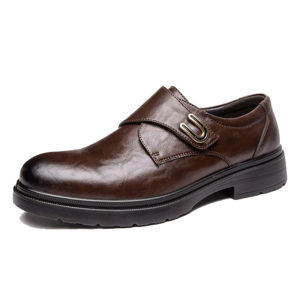 Falimottype)Size 39-44 Mens Casual Slip-ons Loafers Fashion School Student Leather Shoes Business Formal Shoes