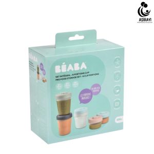 Beaba PRO Food Storage Set Clip Portions Wadah Penyimpanan Makanan Bayi MPASI