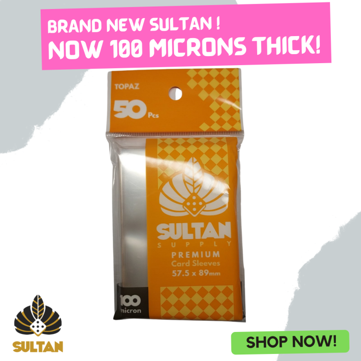 sultan card sleeves Aquamarine Mini EU Board Game Sleeves 45x68 (50 pcs) – Battlefield Bangkok