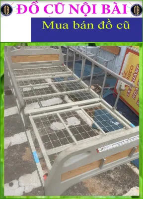 [Độ mới 85%] Giường bệnh Nhân Cũ Có Tay Quay Nâng Hạ Và 2 Thanh Chắn