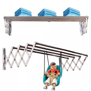 GIÀN PHƠI QUẦN ÁO CAO CẤP  CÔNG NGHỆ NHẬT BẢN  Giàn phơi đồ inox ống 16mm co giãn thông minh cao cấp loại 1 mét PT-906 - Giàn phơi quần áo giá phơi quần áo sào phơi đồ gắn tường có thể xếp gọn