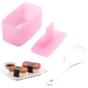 Non Stick Musubi Maker Press Onigiri Sushi Rice Mold Spams Musubi Meat Maker Mold With Small Rice spoon Kitchen Utensils