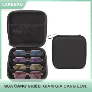 【LAKEBAO】 1 Piece có thể điều chỉnh 4 7 khe cắm Kính mắt chủ lưu trữ Box xách tay Kính mát Organizer trường hợp Sunglass lưu trữ chủ cho nhiều cặp