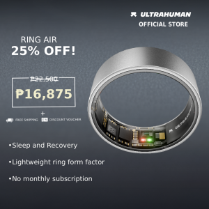 Ultrahuman Ring AIR Size 6 Smart Ring– Fitness Tracker Health & Sleep Monitor Waterproof