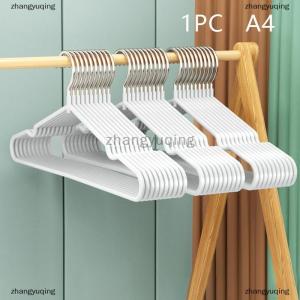 [COD] zhangyuqing Clothes Hanger Hanger With Grooves For Airing Children Adult Metal Simple Thick Non-slip Dip Plastic Coat Hanger Blue Green