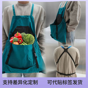 Outdoor Picking Large Pocket Apron Gardening Quick Release Harvesting Storage Backpack Multipurpose Apron Picking Bag
