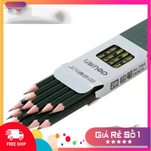 Combo 12 Cây Bút Chì Chuốt  2B Thân Xanh Nét Đẹp