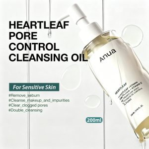 new Korean Heartleaf Pore Control Cleansing OilPore Care Blackhead Removal Makeup Mild Facial Cleansing Oil 200ml Skincare Products hot