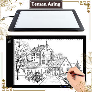 A4 Led Light Pad / Led Drawing Tracing Board / Copyboard Papan Jiplak Ultra Slim Cahaya Dapat Diatur